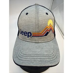 Jeep Trucker Hat Blue Mesh Snapback Adjustable American Original Baseball Cap